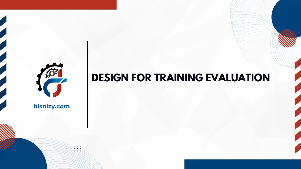 TRAINING DESIGN FOR TRAINING EVALUATION JOGJA