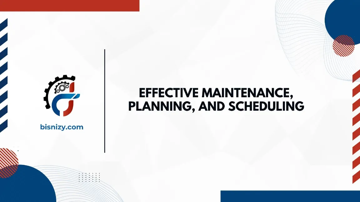 TRAINING EFFECTIVE MAINTENANCE, PLANNING, AND SCHEDULING JOGJA