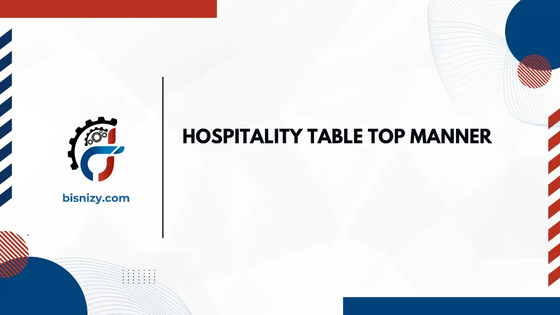 TRAINING HOSPITALITY TABLE TOP MANNER JOGJA
